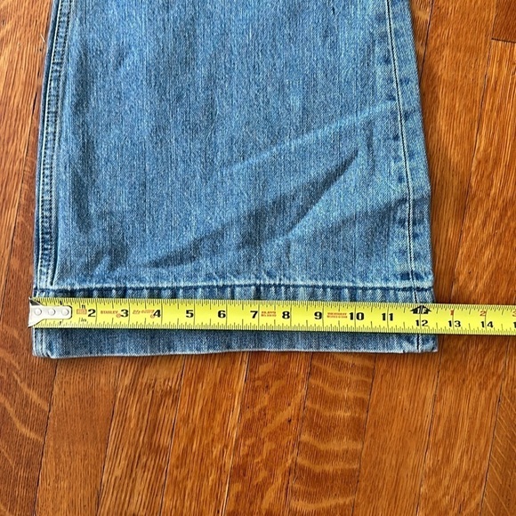 Re/Done 70s Ultra High Rise Stove Pipe wide Leg NWT SZ 30 - Picture 6 of 9